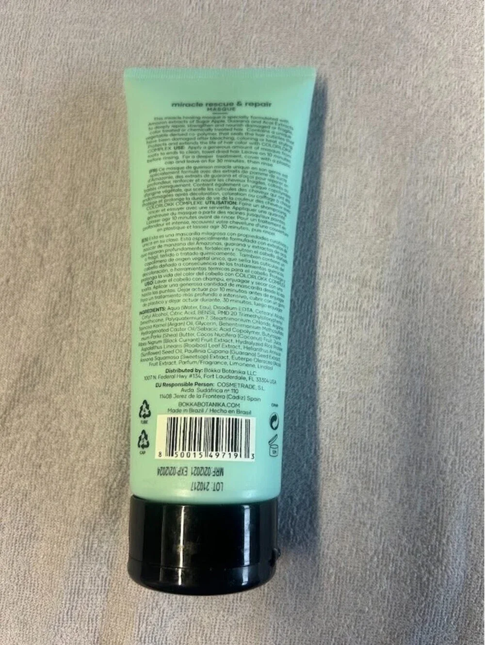 bokka botanike miracle rescue & repair masque